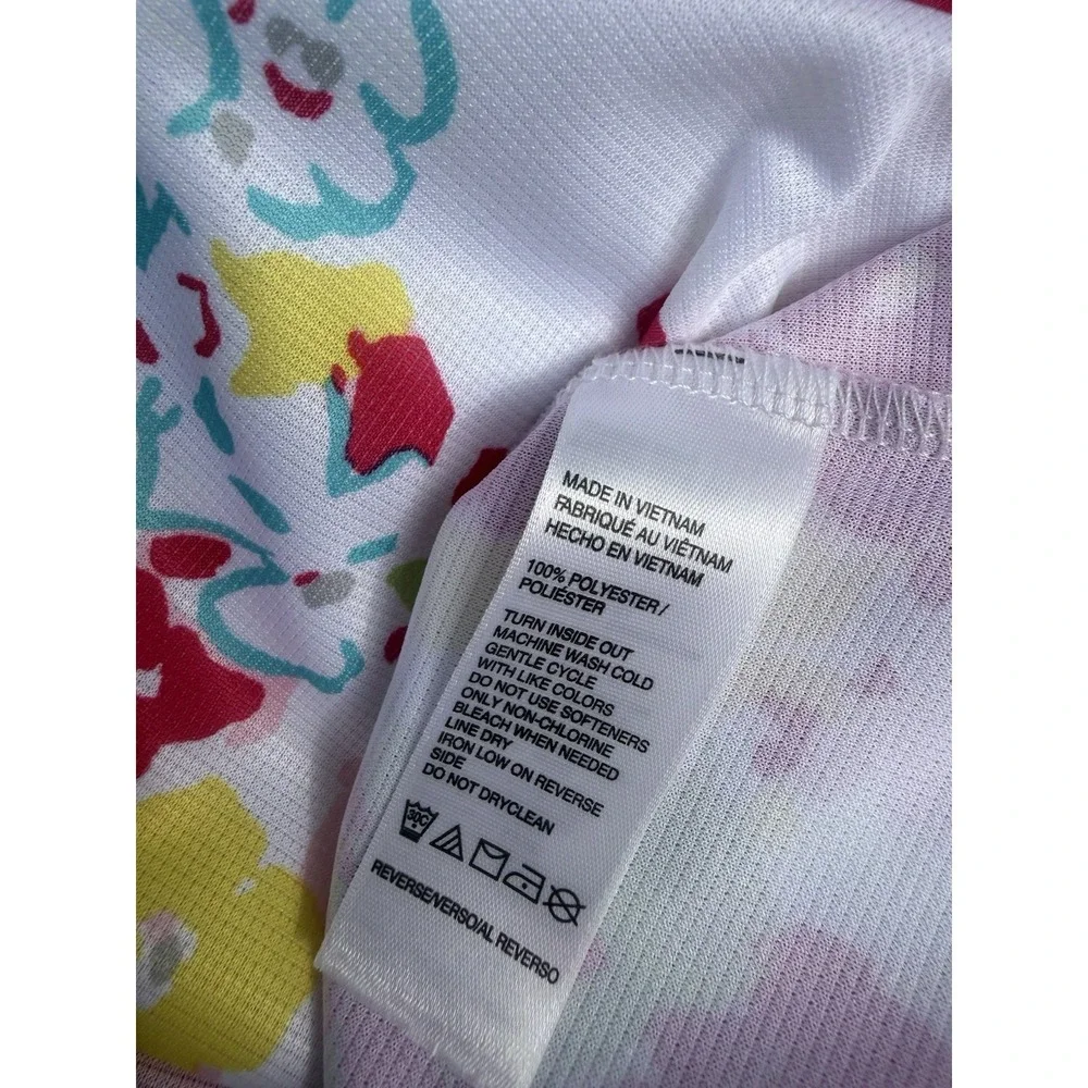 IZOD Golf Floral Sleeveless Polo & Skirt Set Womens M Top 10 Skort NWT